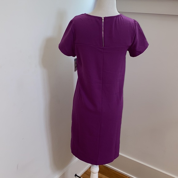 NWOT Chelsea28 Crepe Shift Dress in Purple - Picture 6 of 8